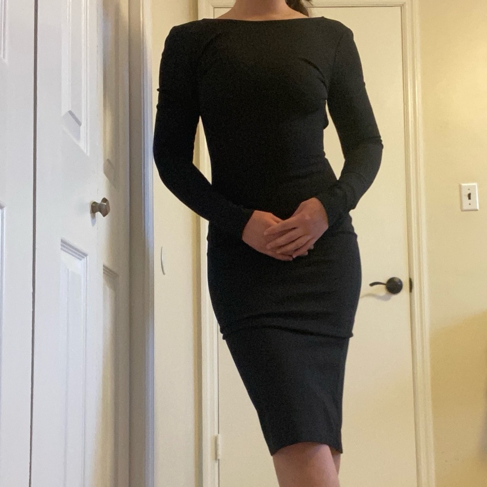 Open back dress